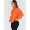 imageTrendy Queen Womens Oversized Sweatshirts Turtleneck Pullover Long Sleeve Hoodies Tops Fall Fashion Outfits 2025 ClothesOrange