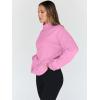 imageTrendy Queen Womens Oversized Sweatshirts Turtleneck Pullover Long Sleeve Hoodies Tops Fall Fashion Outfits 2025 ClothesPink