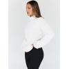 imageTrendy Queen Womens Oversized Sweatshirts Turtleneck Pullover Long Sleeve Hoodies Tops Fall Fashion Outfits 2025 ClothesWhite