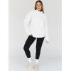 imageTrendy Queen Womens Oversized Sweatshirts Turtleneck Pullover Long Sleeve Hoodies Tops Fall Fashion Outfits 2025 ClothesWhite