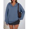 imageTrendy Queen Womens Oversized V Neck Hoodies with Thumb Hole Pullover Sweatshirts Y2k Clothes Fall Fashion Outfits 2025Dustyblue