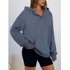 imageTrendy Queen Womens Oversized V Neck Hoodies with Thumb Hole Pullover Sweatshirts Y2k Clothes Fall Fashion Outfits 2025Greyblue