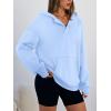 imageTrendy Queen Womens Oversized V Neck Hoodies with Thumb Hole Pullover Sweatshirts Y2k Clothes Fall Fashion Outfits 2025Skyblue