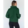 imageTrendy Queen Womens Sweatshirts Quarter Half Zip Pullover Oversized Hoodies Fall Fashion 2025 Winter Fleece Jackets SweatersDarkgreen