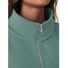 imageTrendy Queen Womens Sweatshirts Zip Up Hoodies Cropped Crewneck Pullover Casual Jackets Y2k Clothes Fall Fashion Outfits 2025Green