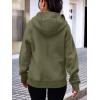 imageTrendy Queen Womens Zip Up Hoodies Fleece Jackets Oversized Sweatshirts Fall Fashion Outfits Sweaters Winter ClothesArmygreen