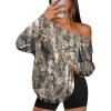 imageTrendy Queen Womens Off The Shoulder Tops Oversized Tshirts Long Sleeve 2025 Casual Basic TeesPrinted3