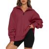 imageTrendy Queen Womens Oversized Sweatshirts Fall Sweaters Fashion Hoodies Half Zip Pullover Long Sleeve Shirts ClothesWinered