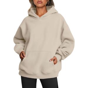 imageTrendy Queen Womens Oversized Hoodies Fleece Sweatshirts Fall Fashion Pullover Sweaters Winter ClothesBeige