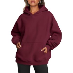 imageTrendy Queen Womens Oversized Hoodies Fleece Sweatshirts Fall Fashion Pullover Sweaters Winter ClothesDeep Red