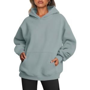 imageTrendy Queen Womens Oversized Hoodies Fleece Sweatshirts Fall Fashion Pullover Sweaters Winter ClothesLight Green