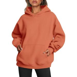 imageTrendy Queen Womens Oversized Hoodies Fleece Sweatshirts Fall Fashion Pullover Sweaters Winter ClothesMelon Orange