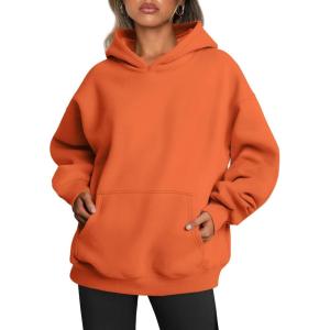 imageTrendy Queen Womens Oversized Hoodies Fleece Sweatshirts Fall Fashion Pullover Sweaters Winter ClothesOrange