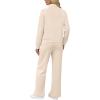 imageSAMPEEL 2 Piece Outfits for Women Lounge Sets Matching Sets Fall Fashion Clothing Travel Airport Vacation Clothes Pant SetsApricot