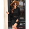 imageSAMPEEL Dresses for Women 2025 Casual Long Sleeve Cozy Tshirt Dress Fashion Fall OutfitsBlack