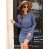 imageSAMPEEL Dresses for Women 2025 Casual Long Sleeve Cozy Tshirt Dress Fashion Fall OutfitsBlue