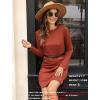 imageSAMPEEL Dresses for Women 2025 Casual Long Sleeve Cozy Tshirt Dress Fashion Fall OutfitsCaramel