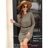 imageSAMPEEL Dresses for Women 2025 Casual Long Sleeve Cozy Tshirt Dress Fashion Fall OutfitsCoffee