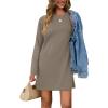 imageSAMPEEL Dresses for Women 2025 Casual Long Sleeve Cozy Tshirt Dress Fashion Fall OutfitsCoffee