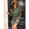 imageSAMPEEL Dresses for Women 2025 Casual Long Sleeve Cozy Tshirt Dress Fashion Fall OutfitsGreen