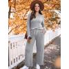 imageSAMPEEL Pajamas for Women Set Comfy Lounge Sets Two Piece Long Sleeve Cute Pjs Soft Sleepwear Winter ClothingClassic Gray