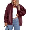 imageSampeel Leather Jacket Women Faux Oversized Motorcycle Bomber Coats 2025 Fall Fashion Outfits Winter ClothesBred