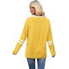 imageSampeel Long Sleeve Shirts for Women Color Block Casual Tops Fall Outfits 2025 Basic Tees Trendy Clothes06 Yellow