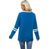 imageSampeel Long Sleeve Shirts for Women Color Block Casual Tops Fall Outfits 2025 Basic Tees Trendy Clothes09 Blue