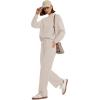 imageSampeel Two Piece Sets for Women Mock Neck Matching Sets Loungewear Fall Clothes Travel Outfits Fashion 2025 XS2XL01beige