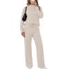 imageSampeel Two Piece Sets for Women Mock Neck Matching Sets Loungewear Fall Clothes Travel Outfits Fashion 2025 XS2XL01beige