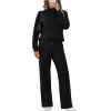 imageSampeel Two Piece Sets for Women Mock Neck Matching Sets Loungewear Fall Clothes Travel Outfits Fashion 2025 XS2XL01black1
