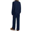 imageSampeel Two Piece Sets for Women Mock Neck Matching Sets Loungewear Fall Clothes Travel Outfits Fashion 2025 XS2XL01dark Blue