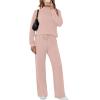imageSampeel Two Piece Sets for Women Mock Neck Matching Sets Loungewear Fall Clothes Travel Outfits Fashion 2025 XS2XL03pink