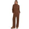 imageSampeel Two Piece Sets for Women Mock Neck Matching Sets Loungewear Fall Clothes Travel Outfits Fashion 2025 XS2XL05chocolate Brown