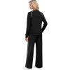 imageSampeel Women 2 Piece Lounge Sets Sweatsuit Fall Outfits Matching Wide Leg pants Set Tracksuit Trendy ClothesBlack