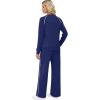 imageSampeel Women 2 Piece Lounge Sets Sweatsuit Fall Outfits Matching Wide Leg pants Set Tracksuit Trendy ClothesDark Blue