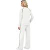imageSampeel Women 2 Piece Lounge Sets Sweatsuit Fall Outfits Matching Wide Leg pants Set Tracksuit Trendy ClothesWhite