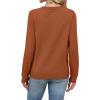 imageSampeel Womens Sweaters Crew Neck Long Sleeve Tops Knit Soft Pullover Sweaters Cozy Dressy Casual Shirts Fashion ClothingAll Caramel