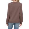imageSampeel Womens Sweaters Crew Neck Long Sleeve Tops Knit Soft Pullover Sweaters Cozy Dressy Casual Shirts Fashion ClothingAll Coffee