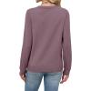 imageSampeel Womens Sweaters Crew Neck Long Sleeve Tops Knit Soft Pullover Sweaters Cozy Dressy Casual Shirts Fashion ClothingDusty Purple