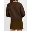 imageTrendy Queen Cropped Cardigan Sweaters for Women Lightweight Crop Knit Y2k Fall Outfits Fashion Clothes 2025Chocolate Brown