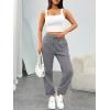 imageTrendy Queen Sweatpants Women Baggy Joggers with Pockets Lounge Comfy Barrel Pants Teens Cute Y2K Sports Fall Clothes 2025Blackgrey