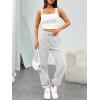 imageTrendy Queen Sweatpants Women Baggy Joggers with Pockets Lounge Comfy Barrel Pants Teens Cute Y2K Sports Fall Clothes 2025Grey