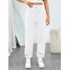 imageTrendy Queen Sweatpants Women Baggy Joggers with Pockets Lounge Comfy Barrel Pants Teens Cute Y2K Sports Fall Clothes 2025White