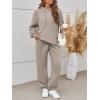 imageTrendy Queen Sweatsuits Women 2 Piece Outfits Lounge Two Piece Sets Sweatshirts Sweatpants Hoodies Tracksuits with PocketsCoffee Grey