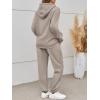 imageTrendy Queen Sweatsuits Women 2 Piece Outfits Lounge Two Piece Sets Sweatshirts Sweatpants Hoodies Tracksuits with PocketsCoffee Grey