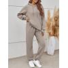 imageTrendy Queen Sweatsuits Women 2 Piece Outfits Lounge Two Piece Sets Sweatshirts Sweatpants Hoodies Tracksuits with PocketsCoffee Grey