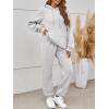 imageTrendy Queen Sweatsuits Women 2 Piece Outfits Lounge Two Piece Sets Sweatshirts Sweatpants Hoodies Tracksuits with PocketsGrey