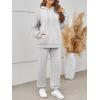 imageTrendy Queen Sweatsuits Women 2 Piece Outfits Lounge Two Piece Sets Sweatshirts Sweatpants Hoodies Tracksuits with PocketsGrey