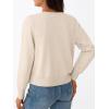 imageTrendy Queen Womens Cardigan Sweaters Lightweight Crew Neck Outfits Fall Fashion 2025 ClothingBeige